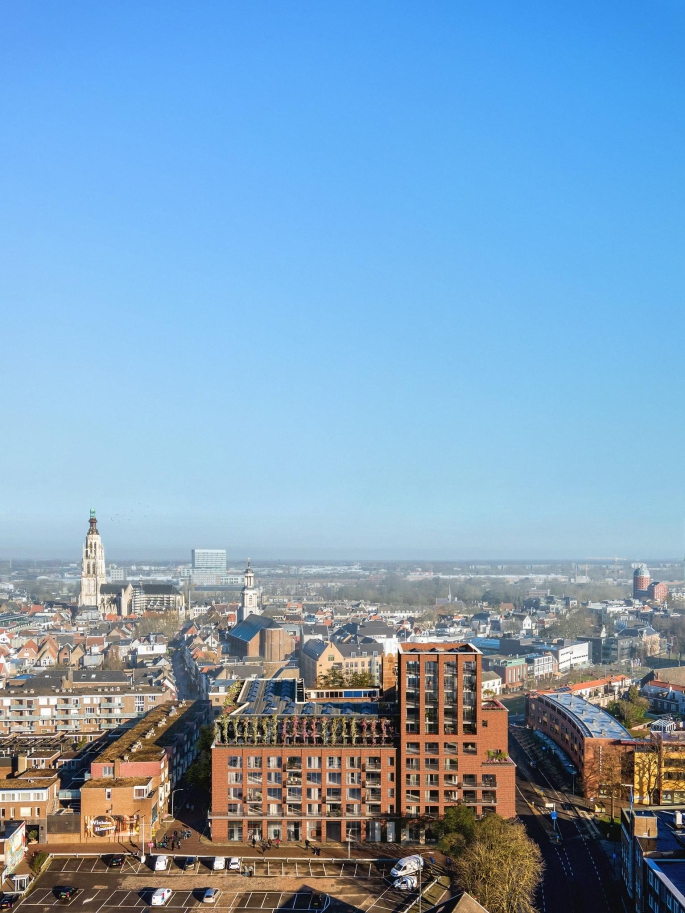 Post Breda - Verlies je hart in hartje Breda! (verkoop gestart), POST Type Toren (Nieuwbouw) | Appartementen, bouwnummer: N9.01, Breda
