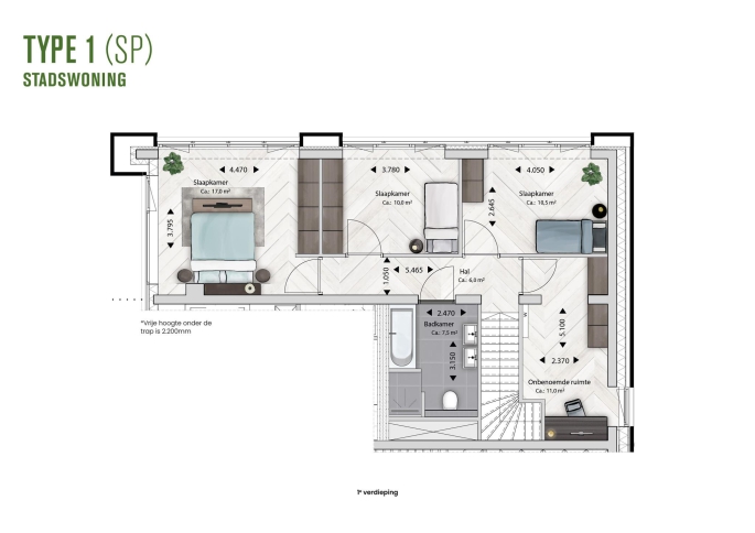 BLOSSEM Edison stadswoningen, BLOSSEM Edison - Type 1 | Stadswoning, bouwnummer: 0.13, Breda