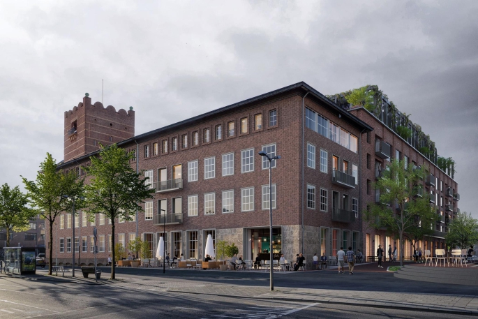 Post Breda - Verlies je hart in hartje Breda! (verkoop gestart), POST Type Kerkzicht (Transformatie) | Appartementen, bouwnummer: B1.08, Breda