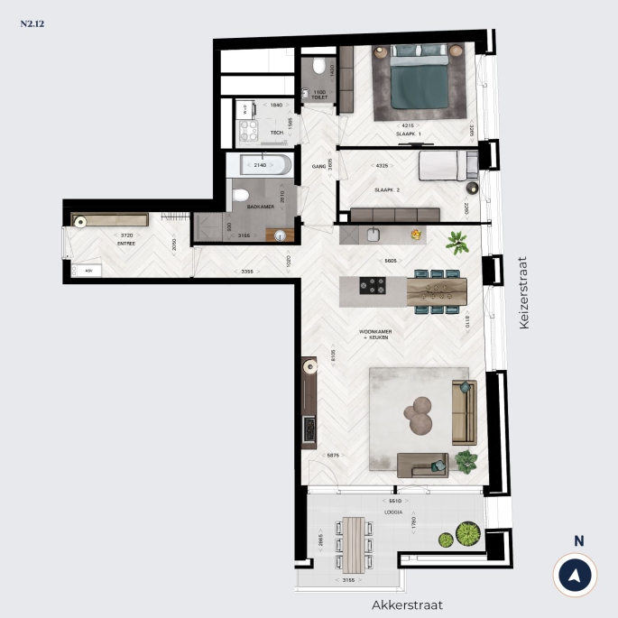 POST Breda - Nog 8 appartementen beschikbaar!, POST Breda TYPE N.2.12 | Appartement, bouwnummer: N.2.12, Breda