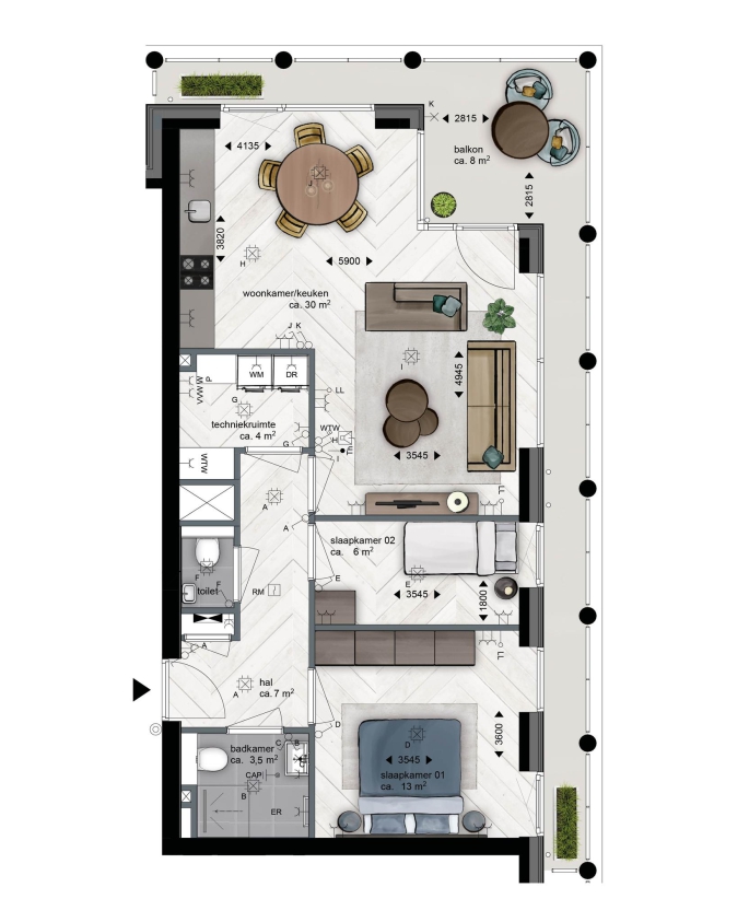 Blossem Komodo (Open huis 20 maart!), Blossem Komodo - Type K-B-s, bouwnummer: K.03, Breda