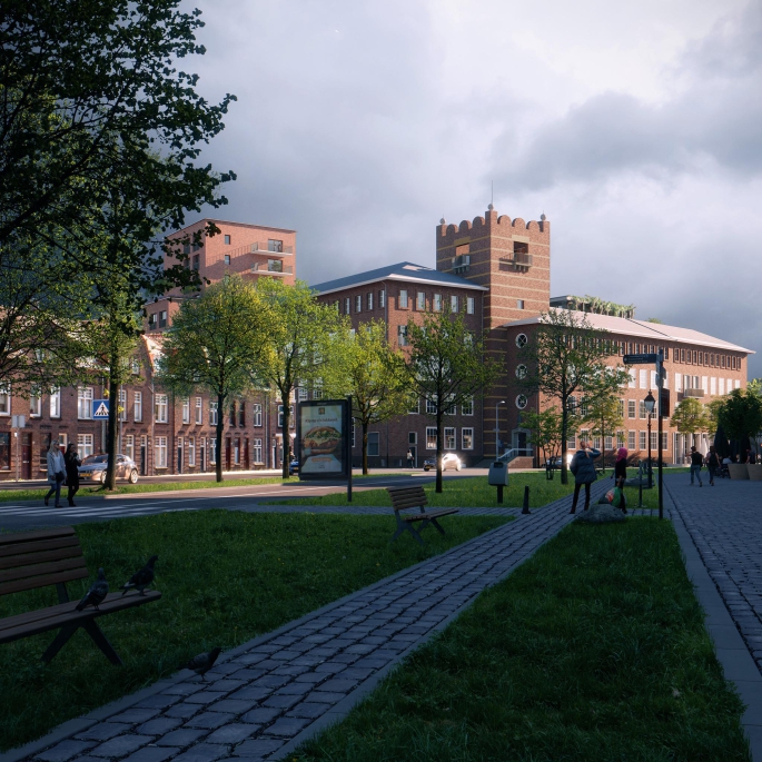 Post Breda - Verlies je hart in hartje Breda! (verkoop gestart), POST Type Keizer (Transformatie) | Appartementen, bouwnummer: B2.02, Breda
