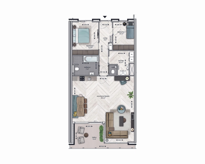 Eureka! District | 50 koopappartementen | Verkoop gestart, Eureka! District - Type 1Csp, bouwnummer: 2.25, Breda