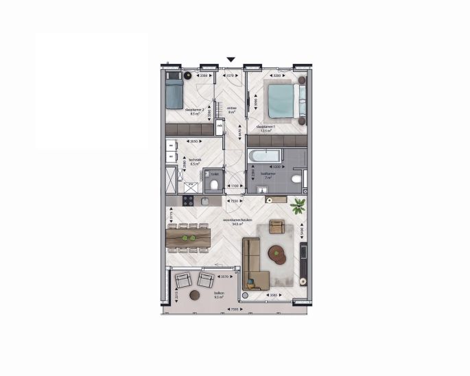 Eureka! District | 50 koopappartementen | Verkoop gestart, Eureka! District - Type 1D, bouwnummer: 2.29, Breda