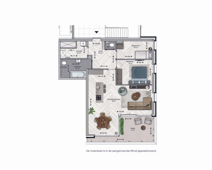 Eureka! District | 50 koopappartementen | Verkoop gestart, Eureka! District - Type 1A, bouwnummer: 1.11, Breda