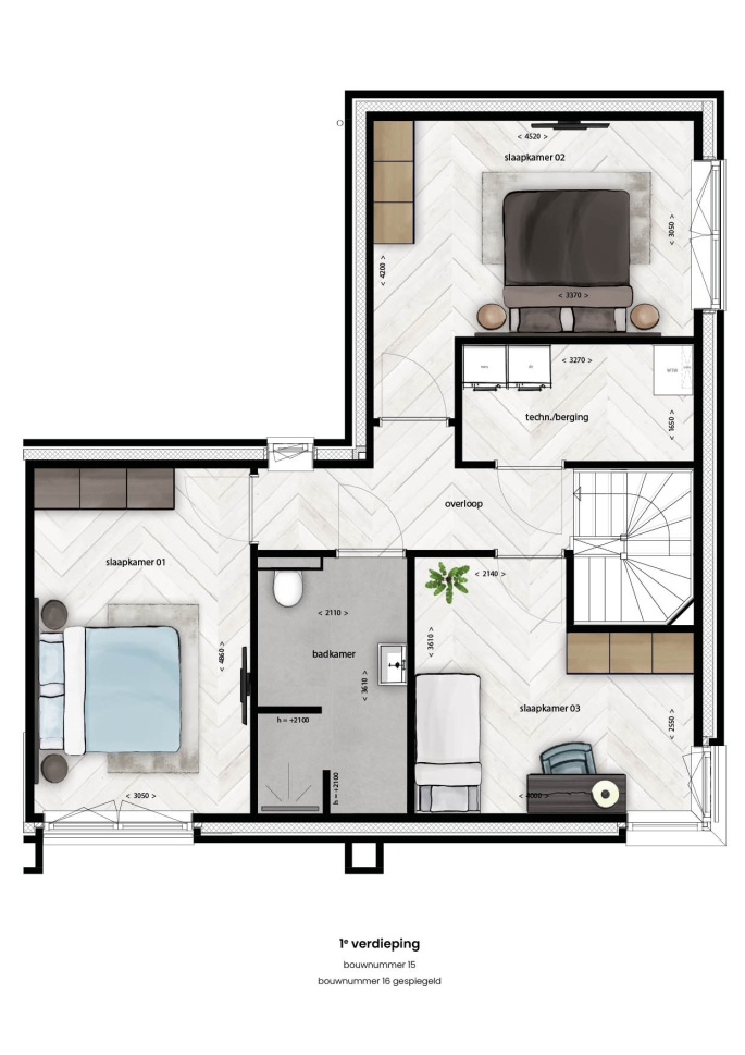 BLOSSEM Bryce - 80% verkocht! (open huis 20 maart!), Hoekwoning | Type 9, bouwnummer: 16, Breda