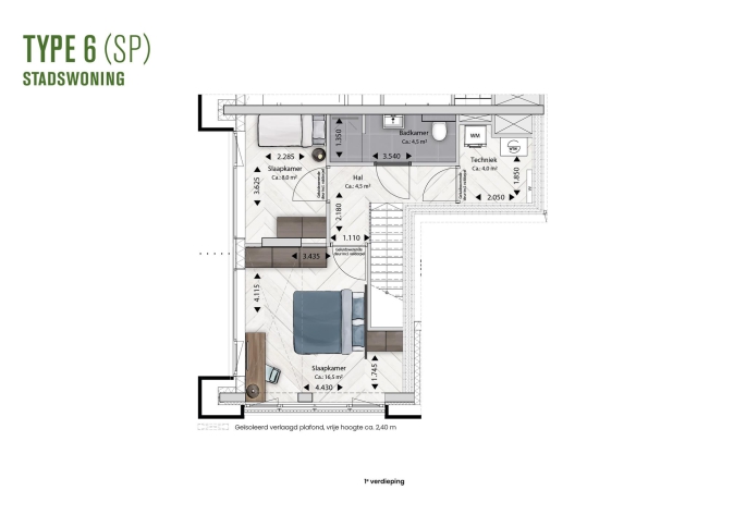 BLOSSEM Edison stadswoningen, BLOSSEM Edison - Type 6 | Stadswoning, bouwnummer: 0.03, Breda
